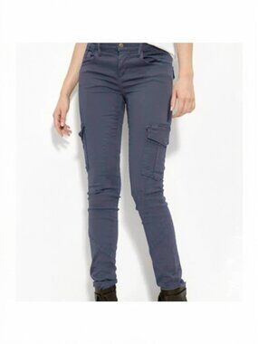 JOE'S JEANS SZ 30 Women's Military Chelsea Stretch Cargo Pants in Steel Gray